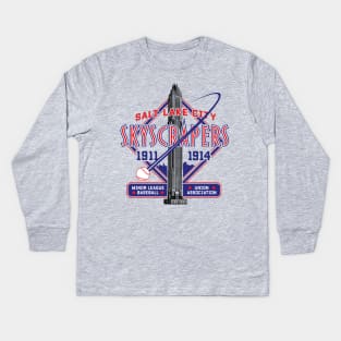 Salt Lake City Skyscrapers Kids Long Sleeve T-Shirt